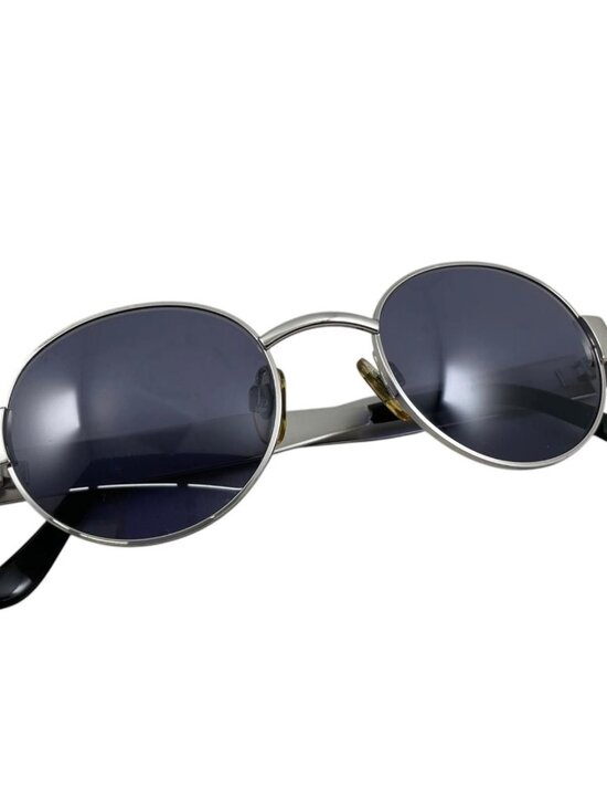 Chanel Sunglasses Vintage Blue Silver Eyewear